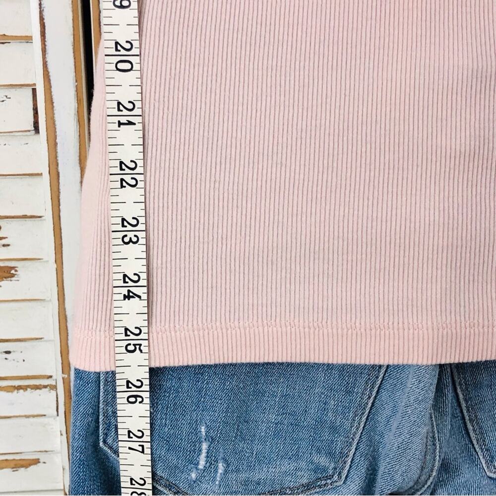 Loft Soft Pink Blush Sleeveless Tank Top Embellished Feminine Scoop Neck - Picture 10 of 16